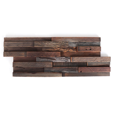3D Teak Wood Wall Panelling (48-pack)