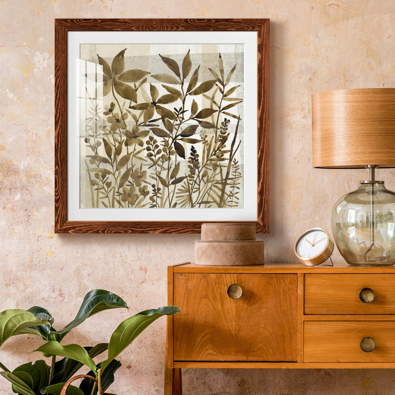 «Neutral Garden I-Premium», reproduction encadrée prête à être accrochée, H 27,5 po x l 27,5 po x P 1,5 po, Érable encadré