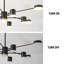 10 - Light LED Sputnik Modern Linear Chandelier