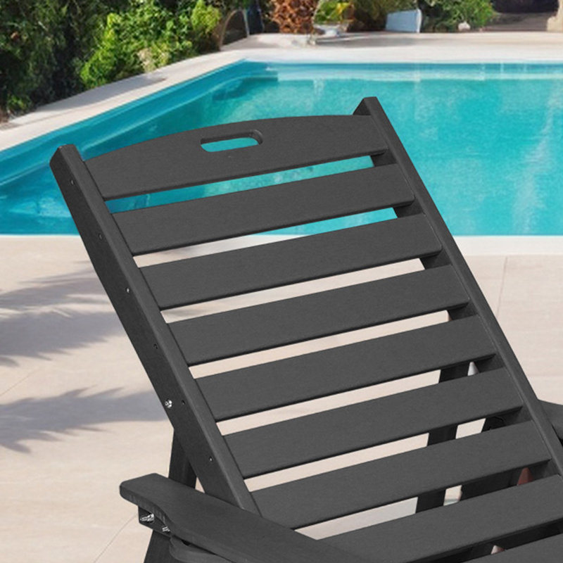 Chaise longue d'extérieur avec roulettes, Gris