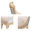Chaise rembourrée avec garniture cloutée