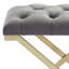Banc simple Rada gris / or-111539114
