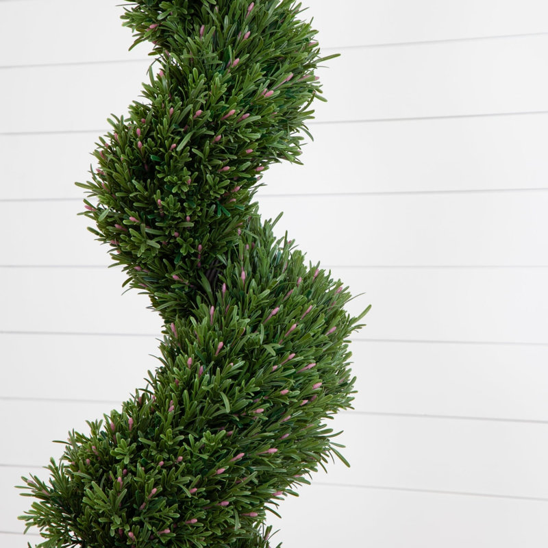 Rosemary Spiral Artificial Tree, 72" H x 18" W x 18" D