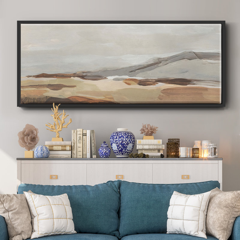 Dusky Mountain I- Framed Canvas