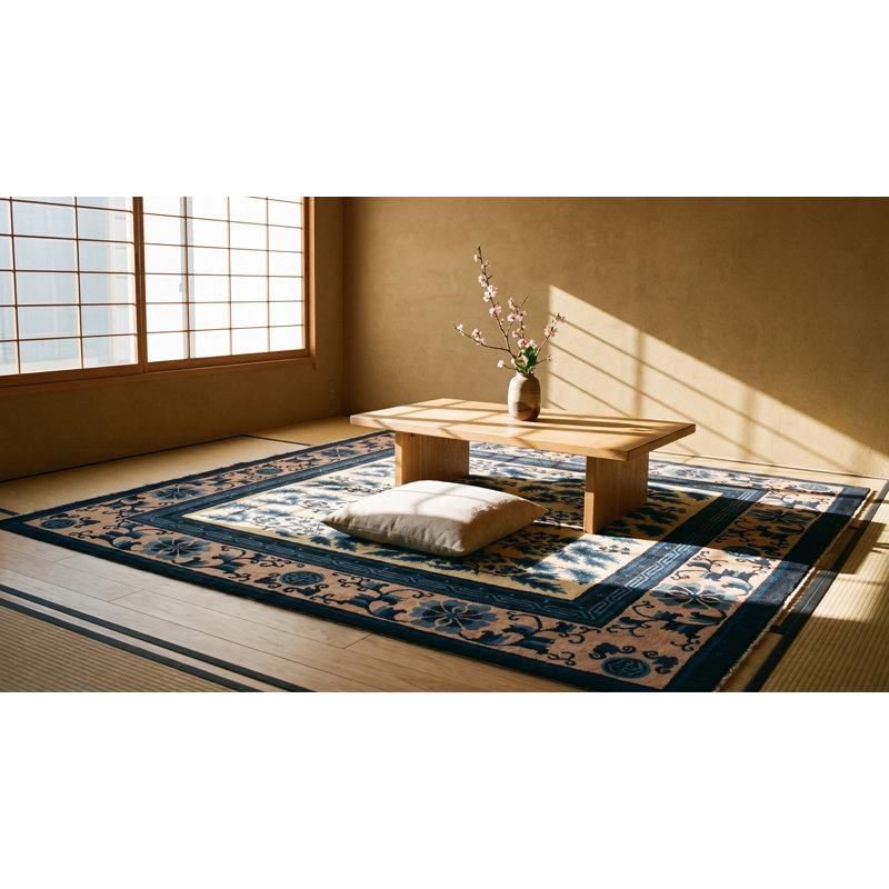 Antique Chinese - Mongolian Knotted Rug