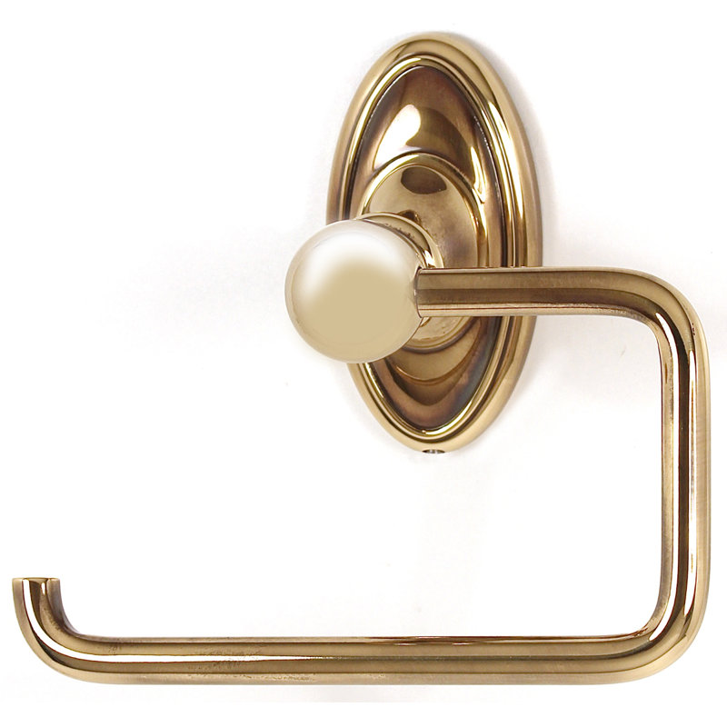 Traditional Wall Mounted Toilet Paper Holder, Polished Antique