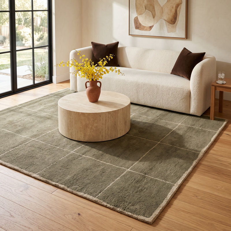 Merritt Hand Tufted Wool Indoor Rug, Rectangle 7'9" x 9'9"