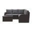 Ensemble de conversation modulaire avec coussins 6 pièces Mucklen-1386691745