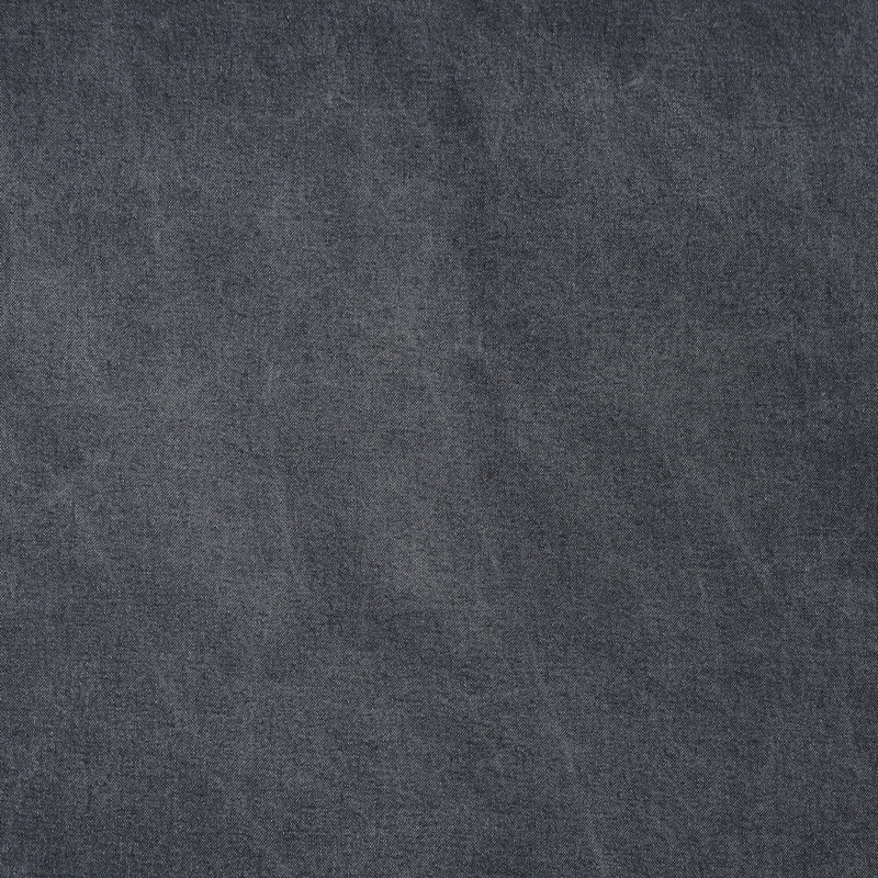 Stonewashed Cotton Canvas Stonewashed Cotton Canvas Solid Color Classic Chic Casual Duvet Cover Set, Charcoal