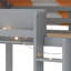 Lit mezzanine avec auvent, lumières DEL-353017236-354296920