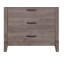 Élégante commode de chambre à 5 tiroirs avec stratifié de mélamine durable et quincaillerie industrielle en métal, parfaite pour un décor moderne et rustique.