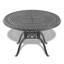 Ensemble de 7 pièces de mobilier de patio en aluminium coulé avec cadre noir et coussins de siège rouges