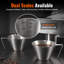 YARRAMATE, tasse à espresso à double bec en acier inoxydable 3,4 oz / 100 ml, tasse à mesurer en métal avec double échelle (2 pièces)-128951558
