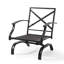 Chaise berçante d'extérieur en métal