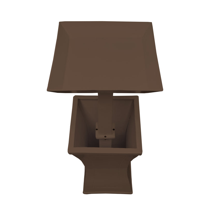 Metal Tiered Birdbath, Brown