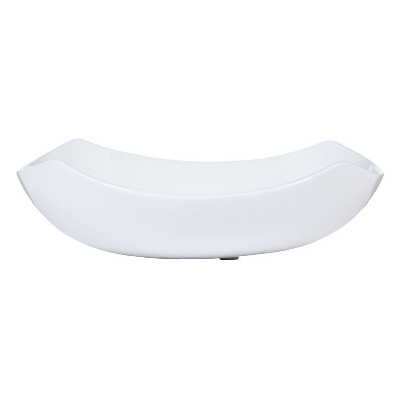 Gavrili Ceramic Decorative Bowl 2, White