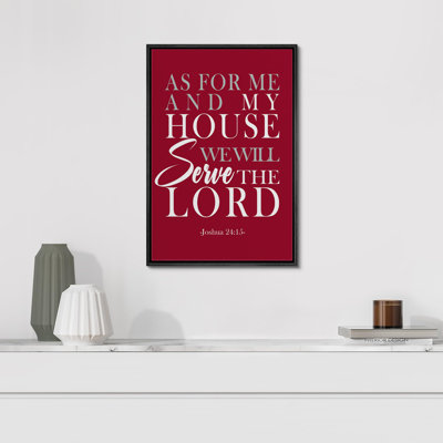 " Faith-Inspired As For Me And My House We Will Serve The Lord Abstract Contemporary Relax/Calm "