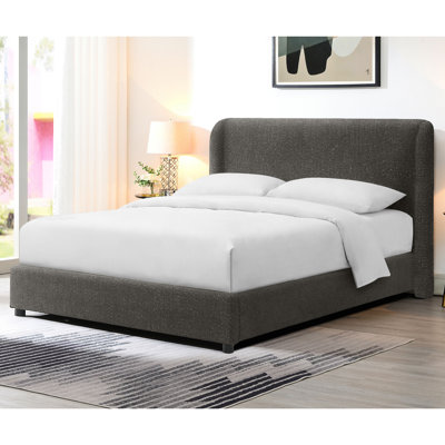 Eduardo Boucle Upholstered Platform Bed