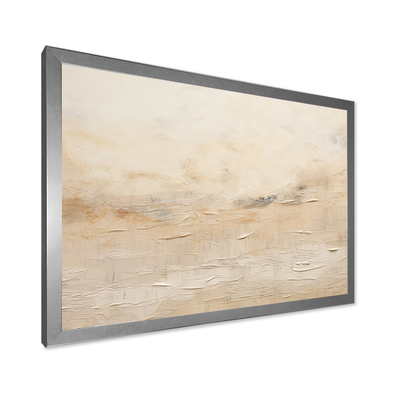 Simplicité des plaines des Prairies II, Cadre simple argenté, H 16 po x l 32 po x P 1 po