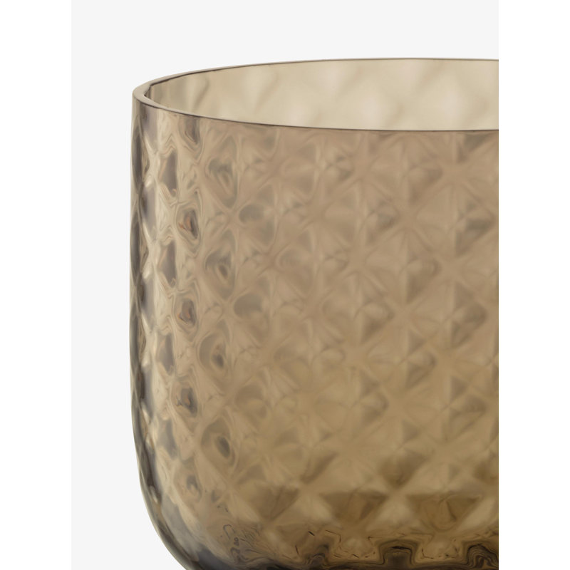 Dapple Handmade Drinking Glass, Earth Brown