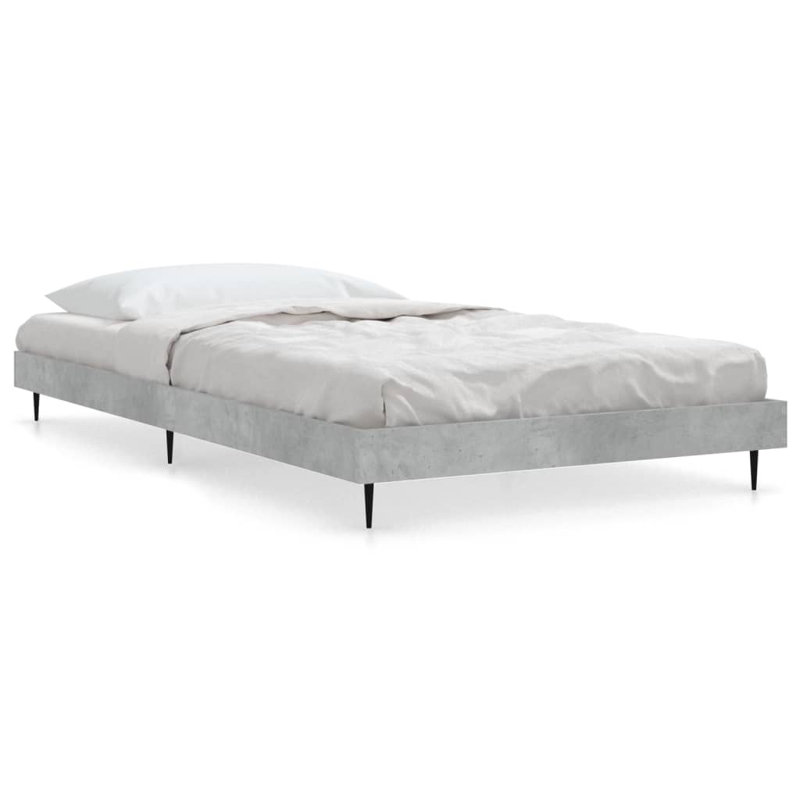 Loginov Bed Frame, Concrete Grey, 90 x 200cm