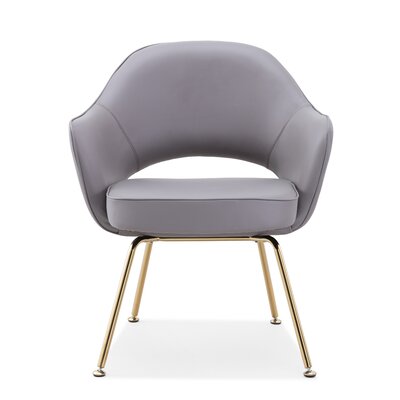 M81 Chair, in Aniline Leather -  Meelano, 81-L-GD-GRY