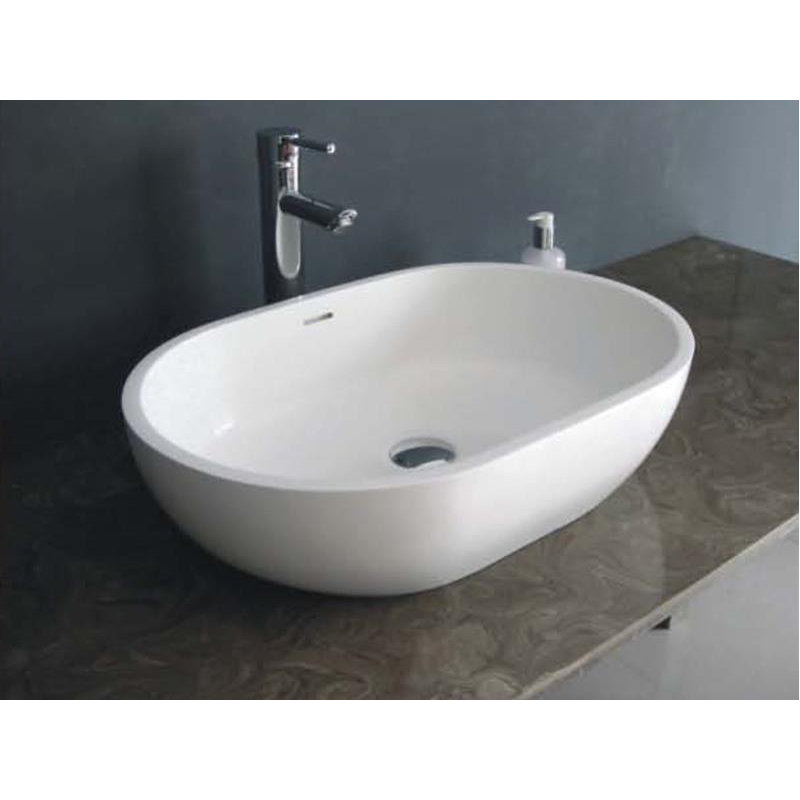 Lavabo de salle de bain ovale pour bateau
