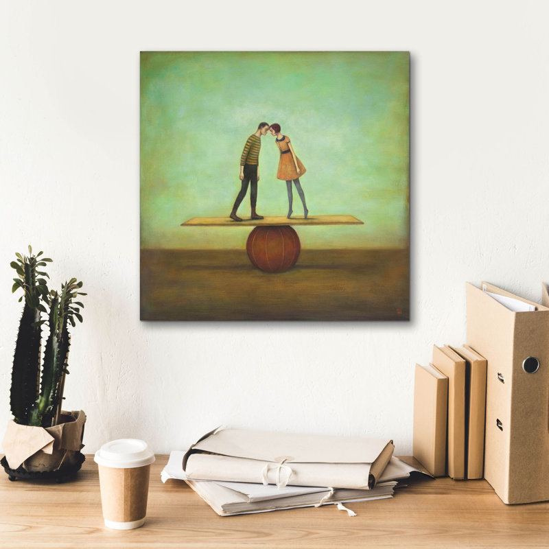 «Trouver l'équilibre» par Duy Huynh, art mural sur toile, H 18 po x l 18 po x P 0,75 po