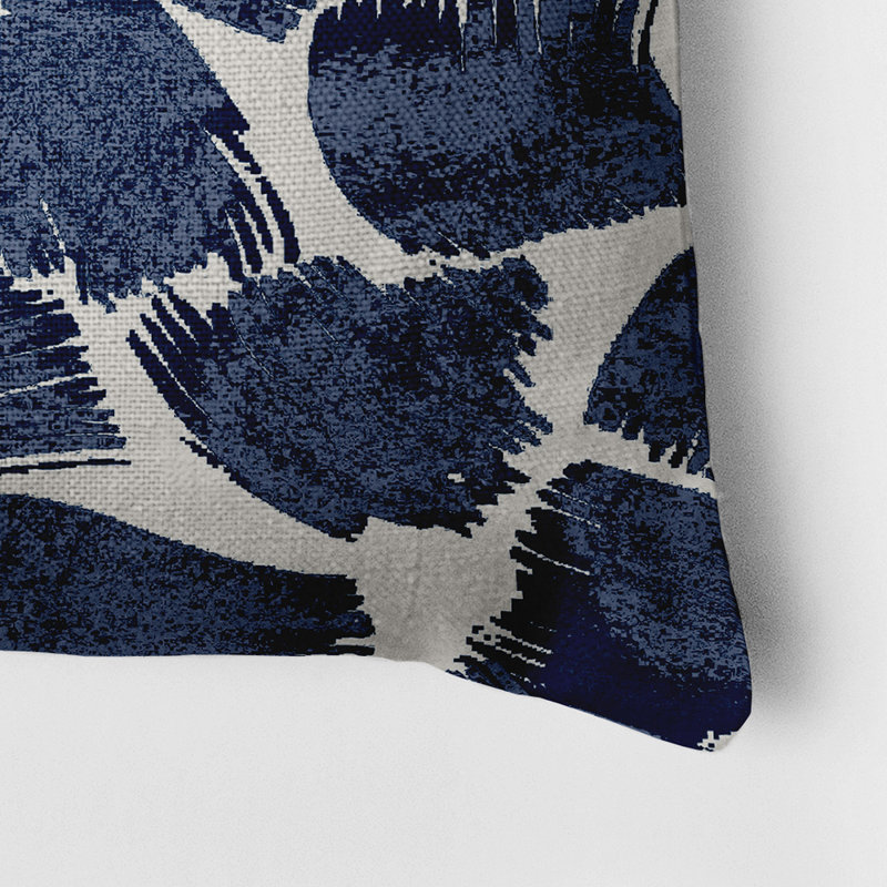 Reversible Throw Pillow, Blue