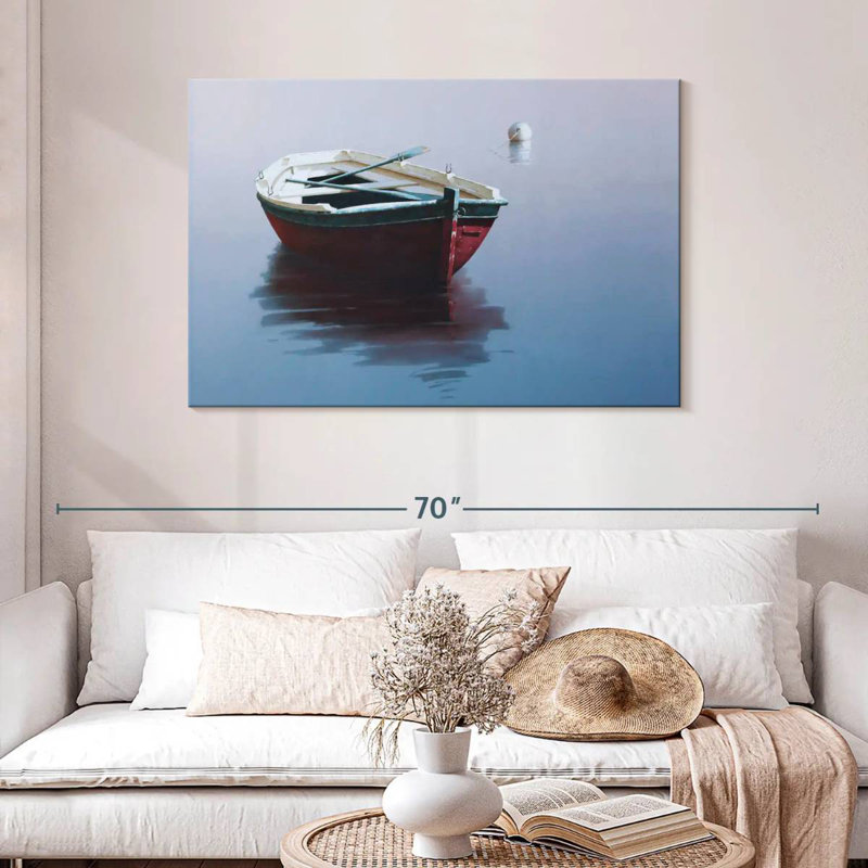 Mehar Lonely Boat III, H 30 po x l 45 po