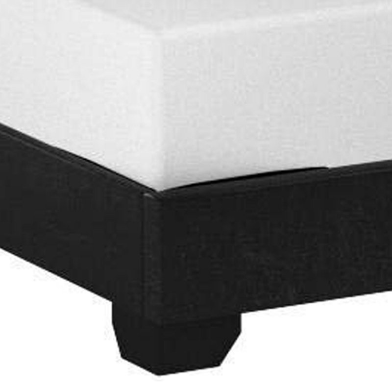 Woodsum Upholstered Platform Bed, Full / Double, Black