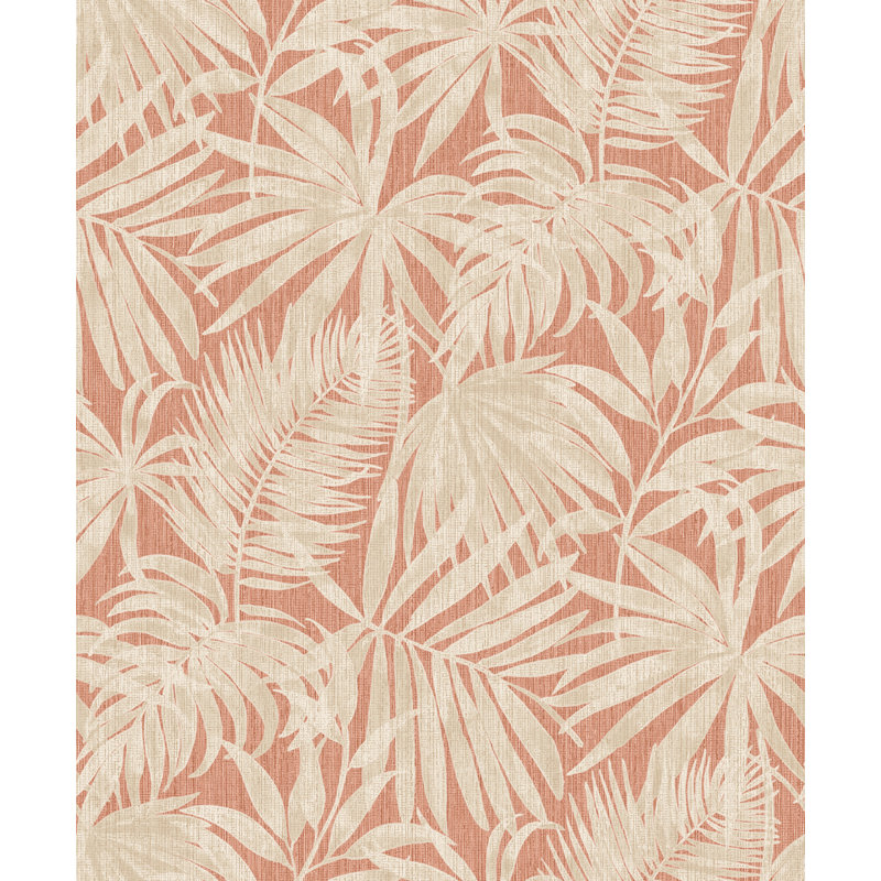 Papier peint Sonny Rust Fronds, Rouge