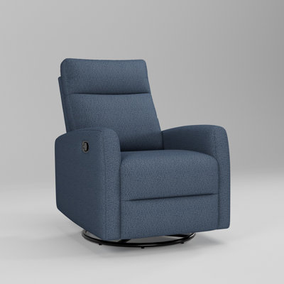 Visare Upholstered Swivel Glider Manual Recliner Chair