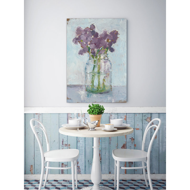 « impressionniste floral study ii », reproduction sur toile tendue, H 18 po x l 12 po x P 1,5 po