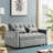 Ornella Modern 4 in1 Loveseat Sofa Bed with Armrests & Storage Pockets-118564483