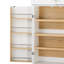 Armoire de cuisine de campagne de 78,2 po de hauteur avec 8 tablettes de porte, armoire de rangement avec 3 tablettes réglables, 3 grands tiroirs, armoire polyvalente pour la cuisine, la salle à manger et la salle de bain, blanc rétro