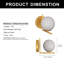 Estevanell 1-Light Metal Wall Sconce With Frosted Glass Shade-2072189303