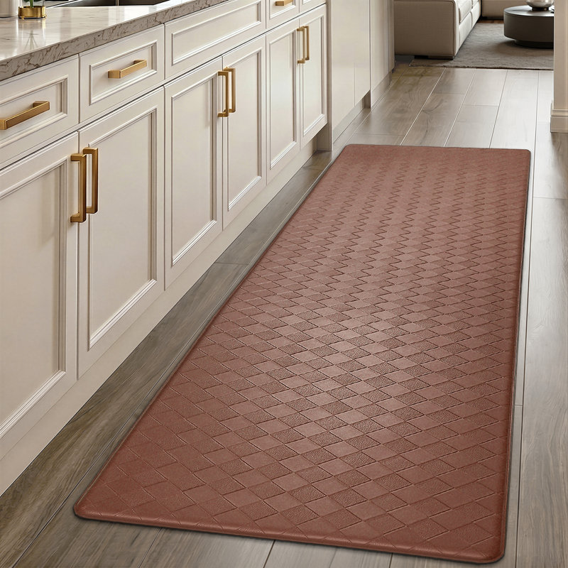 Tapis de cuisine antidérapant Devarian, Tapis de couloir 2 pi x 7 pi 11 po, Brown