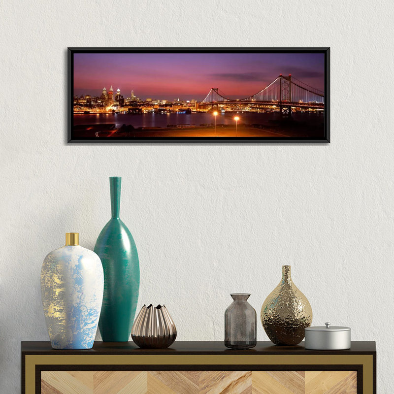 «Philadelphia, Pennsylvania» par Panoramic Images, reproduction de photo sur toile, H 12 po x l 36 po x P 1,5 po
