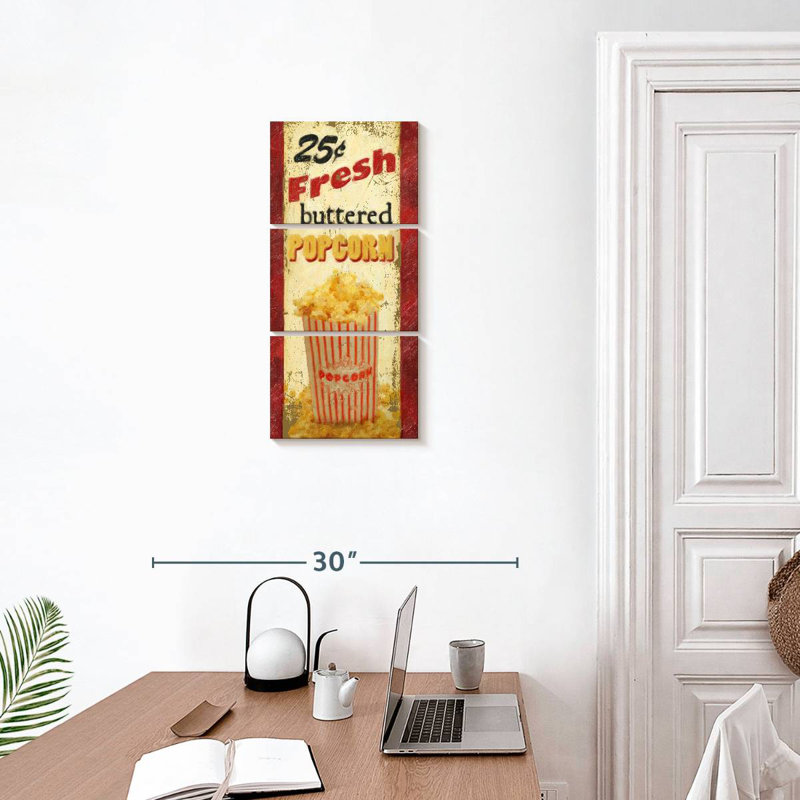 Buttered Popcorn, 27" H x 12" W