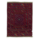 Hand-Knotted High-Quality Red Area Rug