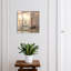 Key box for wall, Opens to the right, 30x30x5, Black, Relaxing at sea, warm colors of sailboats, 