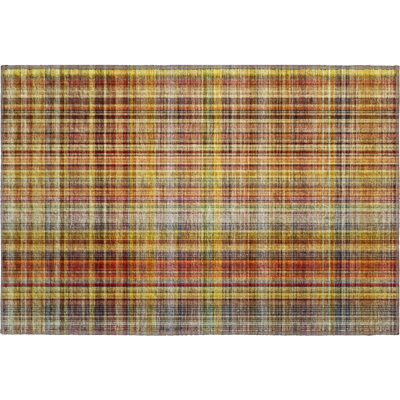 Premium Machine Washable Cerrito AMF541 Paprika Rug