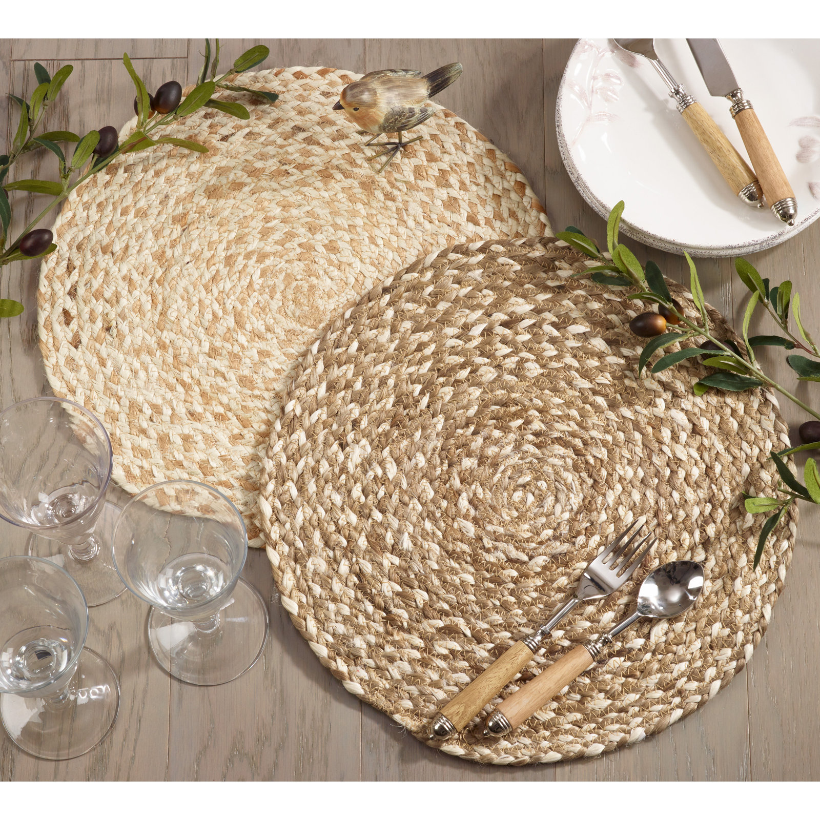 Valia Jute Placemat, Coffee