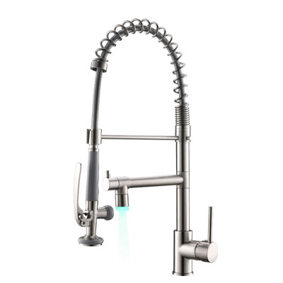 Commercial Kitchen Faucet Pull Down Sprayer,Single Handle Kitchen Sink Faucet