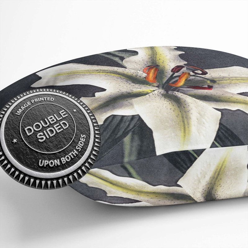 Floral Square Throw Cushion, 40cm H x 40cm W x 15cm D
