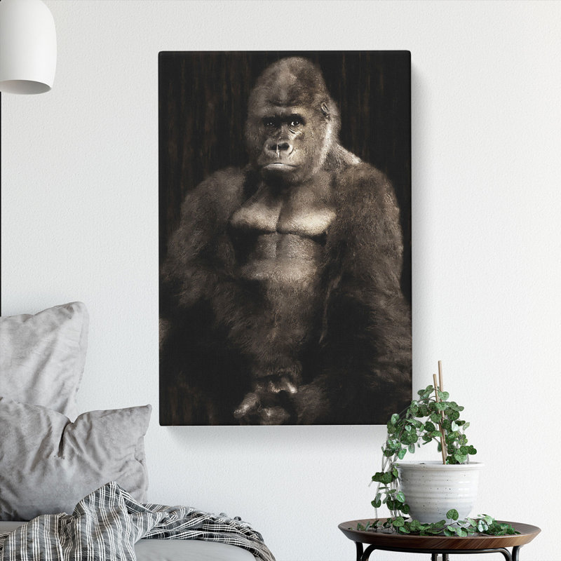 Silverback Gorilla Vol.2 - Wrapped Canvas, 76cm H x 50cm W x 3cm D