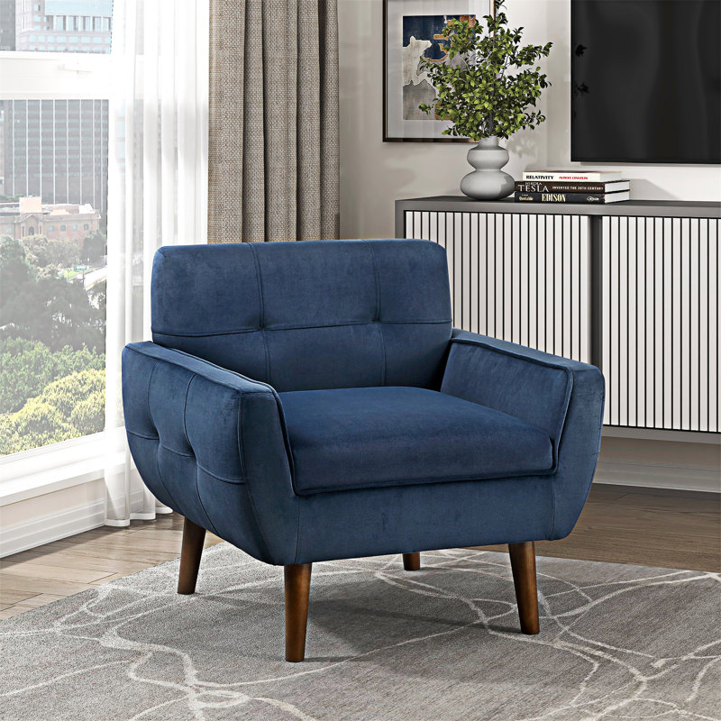 Fauteuil d'appoint capitonné, Marine