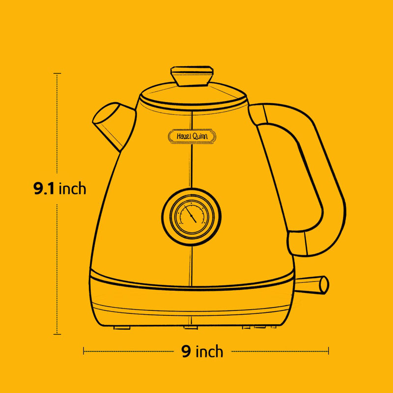 1.7 Liters Tea Kettle with Thermometer, Mint Green