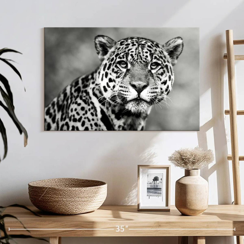 Brampt Monochromatic Jaguar, 16" H x 24" W
